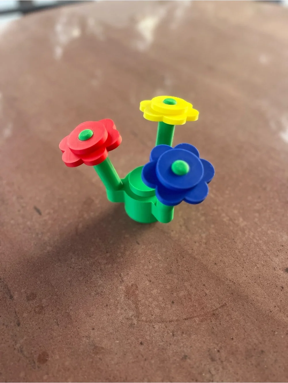 3D Printed Lego-Inspired Flower Bouquet Decoration